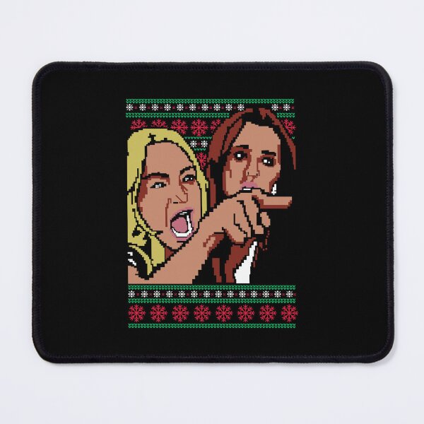 Item preview, Woman Yelling at Cat Meme Ugly Christmas Sweater | Pixel Art Women Duo designed and sold by Krasnovaovaova.