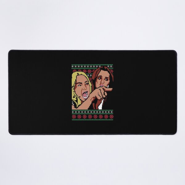 Item preview, Woman Yelling at Cat Meme Ugly Christmas Sweater | Pixel Art Women Duo designed and sold by Krasnovaovaova.