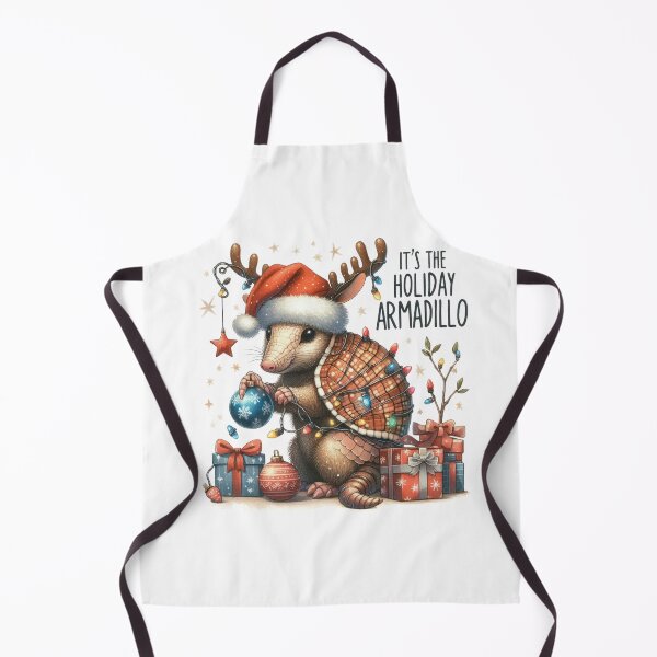 Item preview, The Holiday Armadillo – Festive Christmas Animal Illustration designed and sold by lojadpop.