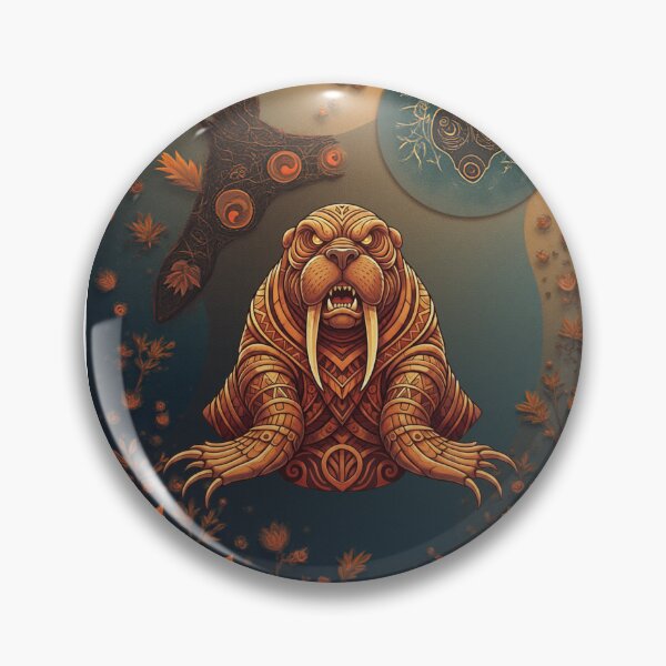 Item preview, Ornamental Walrus Spirit designed and sold by DotsNSoul.