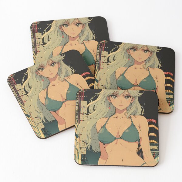 Item preview, Cute anime girl at night designed and sold by BOZGO.