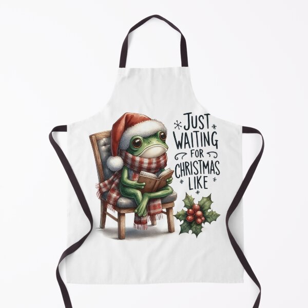 Item preview, Funny Christmas Frog Waiting Meme | Merry Holiday Reader designed and sold by lojadpop.
