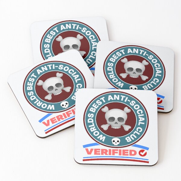 Item preview, Anti Social Skull Badge Verified designed and sold by DNC1134.