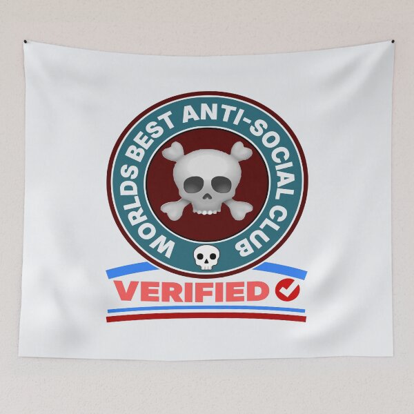 Item preview, Anti Social Skull Badge Verified designed and sold by DNC1134.