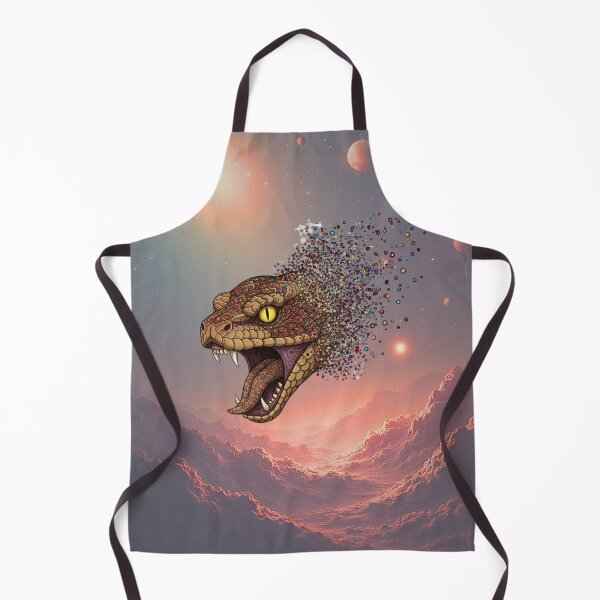 Item preview, Glitch Snake Head Design – Fierce Digital Distortion Artwork  Futuristic Animal Art designed and sold by DotsNSoul.