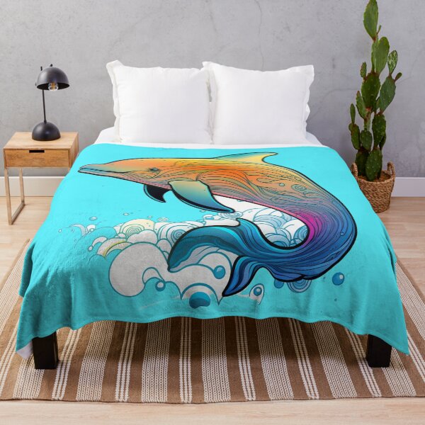 Artikelvorschau, DOLPHIN - Colorful - OCEAN LIFE - Sea Creatures entworfen und verkauft von CleverCulture.