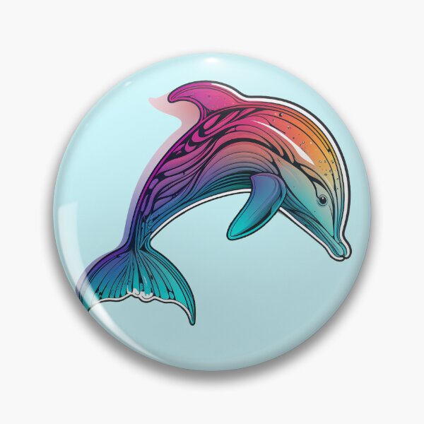 Artikelvorschau, DOLPHIN - Colorful - OCEAN LIFE - Sea Creatures  entworfen und verkauft von CleverCulture.
