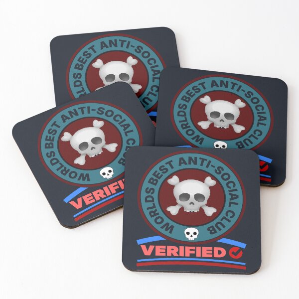 Item preview, Anti Social Skull Badge Verified designed and sold by DNC1134.