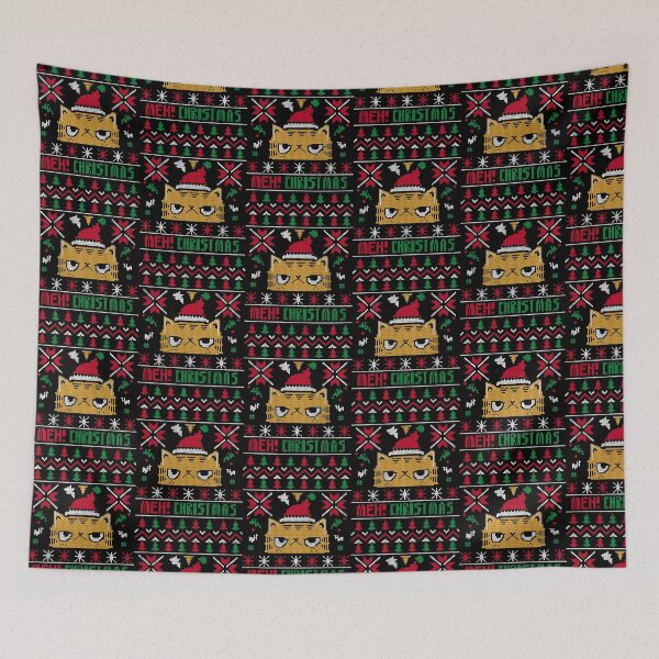 Item preview, Grumpy Cat Meh Christmas Ugly Sweater Funny Holiday Meme designed and sold by Krasnovaovaova.