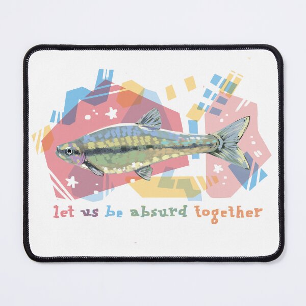 Item preview, risograph style fish designed and sold by Happyvarmints.