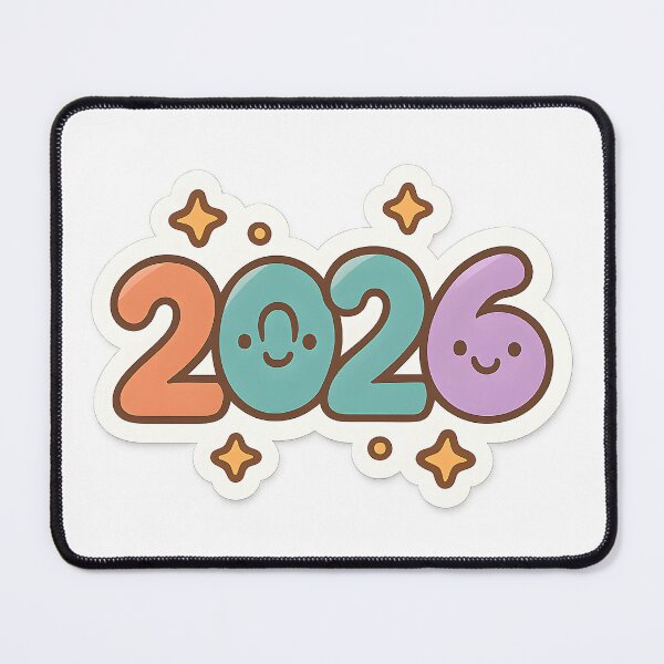 Item preview, Cute Kawaii New Year 2026 Number Sticker designed and sold by SassyArtistry.