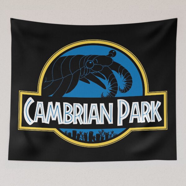 Item preview, Cambrian Park Anomalocaris Prehistoric Pop Culture Movie Parody Apparel Design designed and sold by Axolotl Apparel.