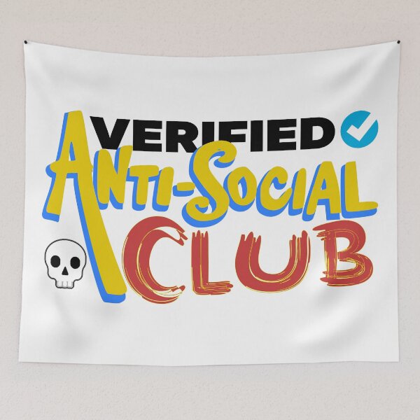 Item preview, Verified Anti-Social Club designed and sold by DNC1134.