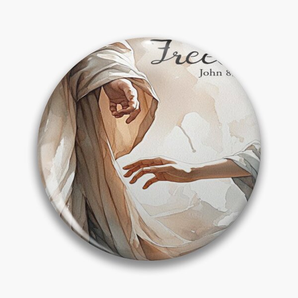 Item preview, Faith in Christ Brings Freedom – John 8:36 Inspirational Art designed and sold by MounikaNaresh.