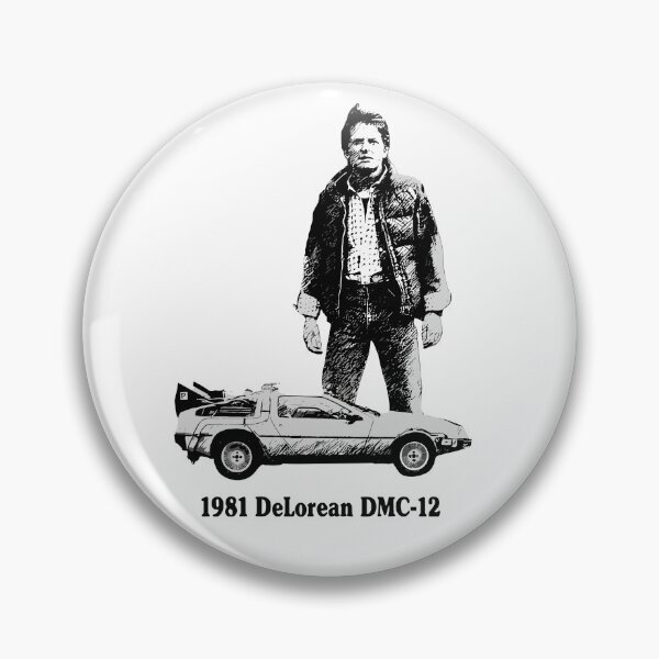 Item preview, Vintage Classic Car Delorean MC FLY designed and sold by PrintCarClub.