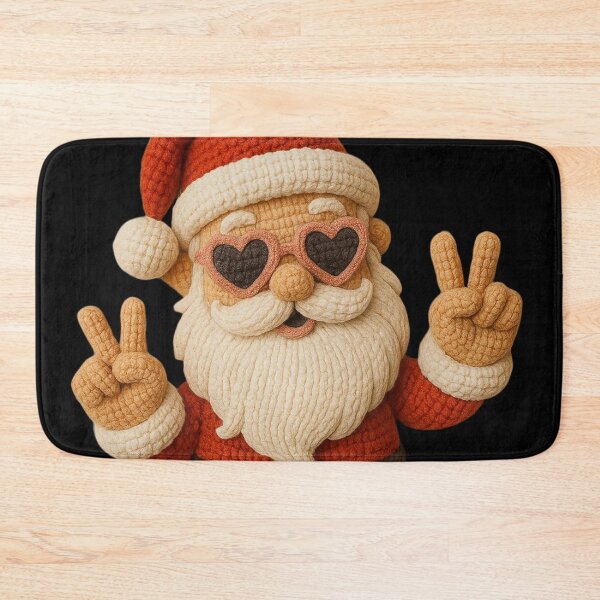 Item preview, Santa with Heart Glasses designed and sold by brexastore.