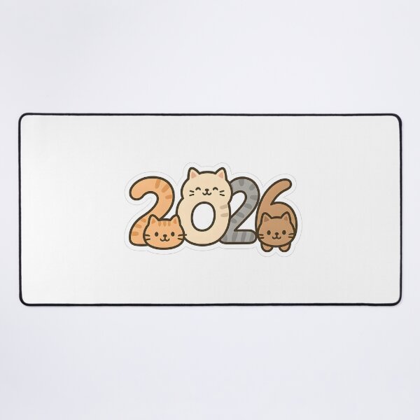 Item preview, Cute Cat 2026 New Year Sticker designed and sold by SassyArtistry.