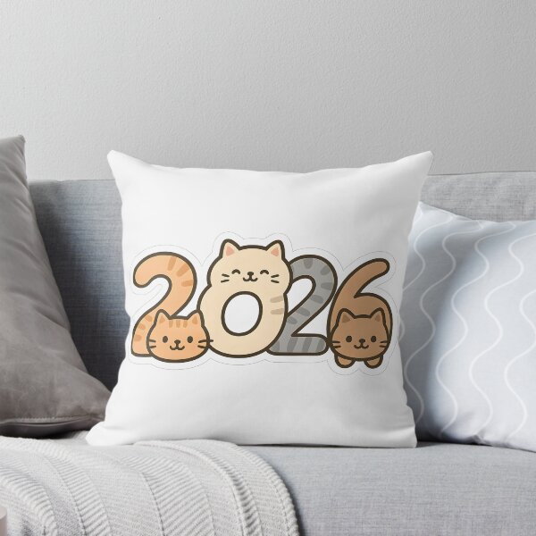 Item preview, Cute Cat 2026 New Year Sticker designed and sold by SassyArtistry.