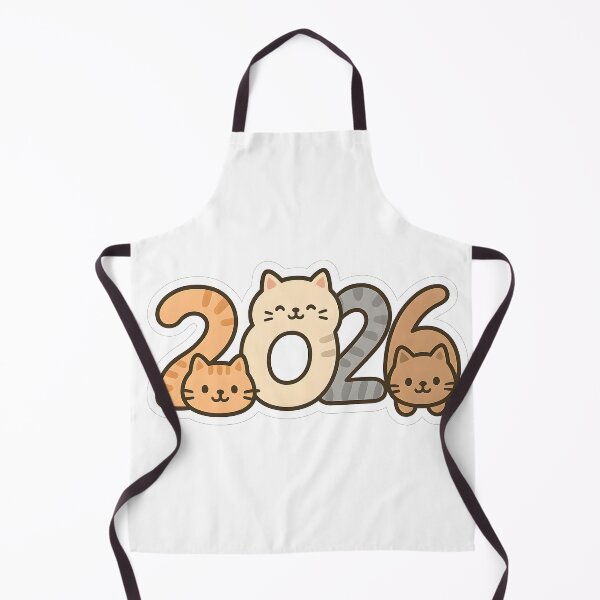 Item preview, Cute Cat 2026 New Year Sticker designed and sold by SassyArtistry.