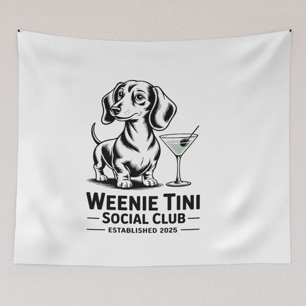 Item preview, Dachshund Weenie Tini Social Club Lover Weiner Dog designed and sold by ControlCenter.