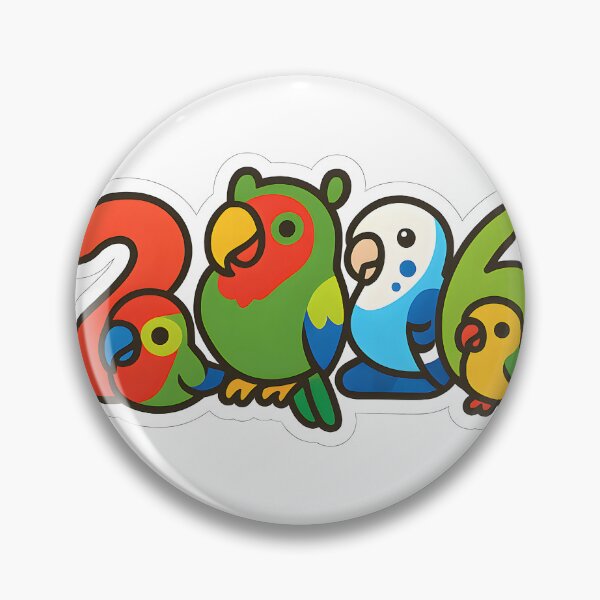 Item preview, Colorful Birds 2026 New Year Sticker designed and sold by SassyArtistry.