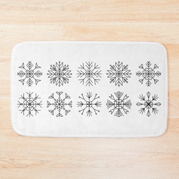 Item preview, Black line snowflake set designed and sold by OM-lova.