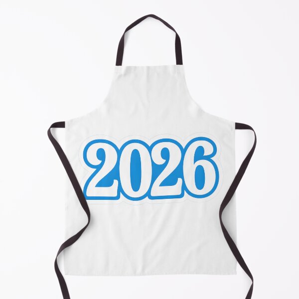 Item preview, Blue Outline 2026 New Year Sticker designed and sold by SassyArtistry.