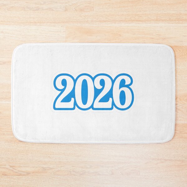 Item preview, Blue Outline 2026 New Year Sticker designed and sold by SassyArtistry.
