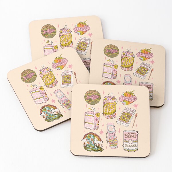 Item preview, Pisces Tattoo Flash Sheet designed and sold by doodlebymeg.