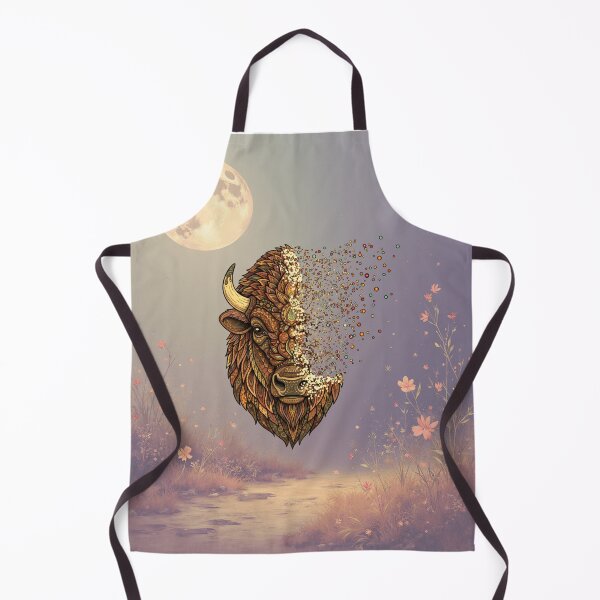 Item preview, Mandala Bison – Intricate Wildlife Dot Art Design designed and sold by DotsNSoul.