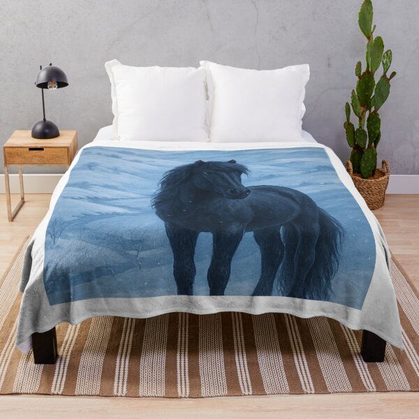 Item preview, Icelandic Horse in Snow designed and sold by HoneyBreezeCo.