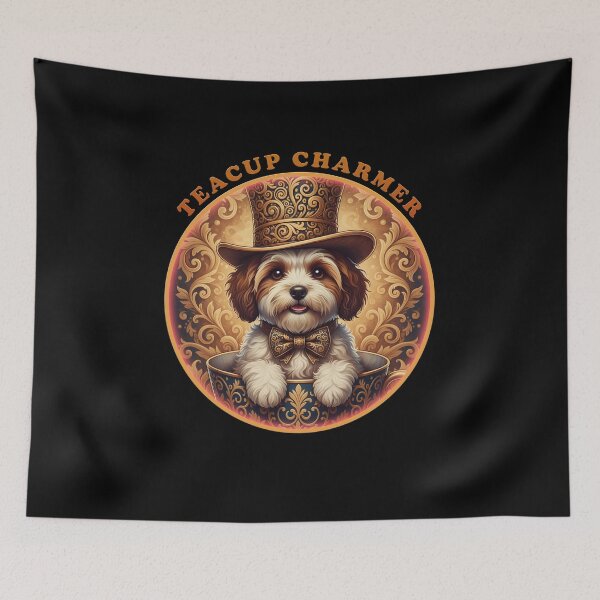 Item preview, Teacup Charmer: Whimsical Havanese Dog designed and sold by Atouke.