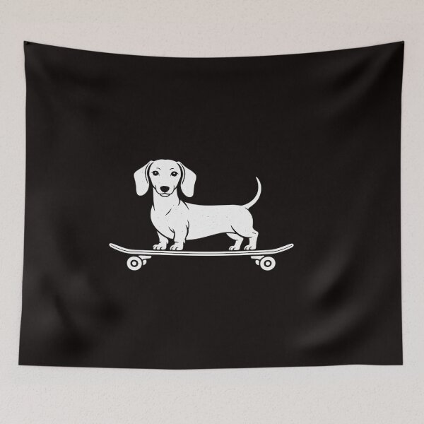 Item preview, Cute Dachshund on a Skateboard Wiener Dog Men Women Girls Kids designed and sold by RatCurry.