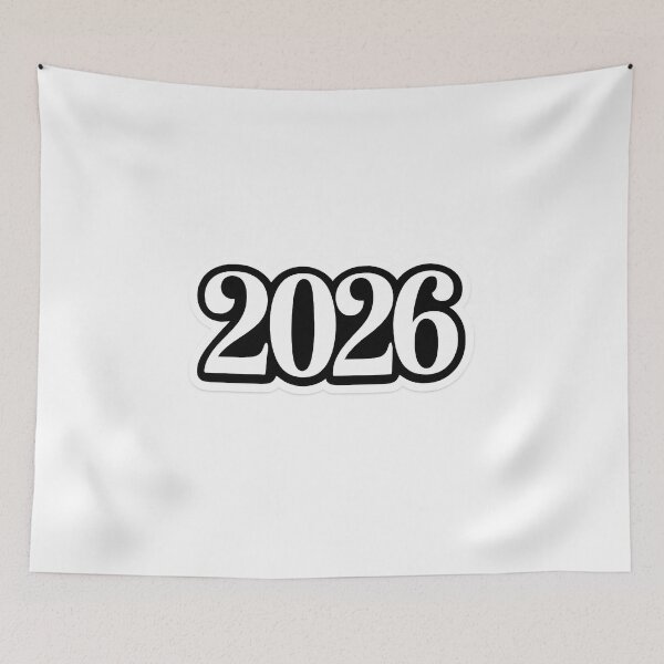 Item preview, Minimal Black and White 2026 Sticker designed and sold by SassyArtistry.