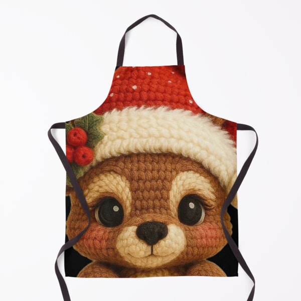 Item preview, Reindeer with Holly Santa Hat designed and sold by brexastore.