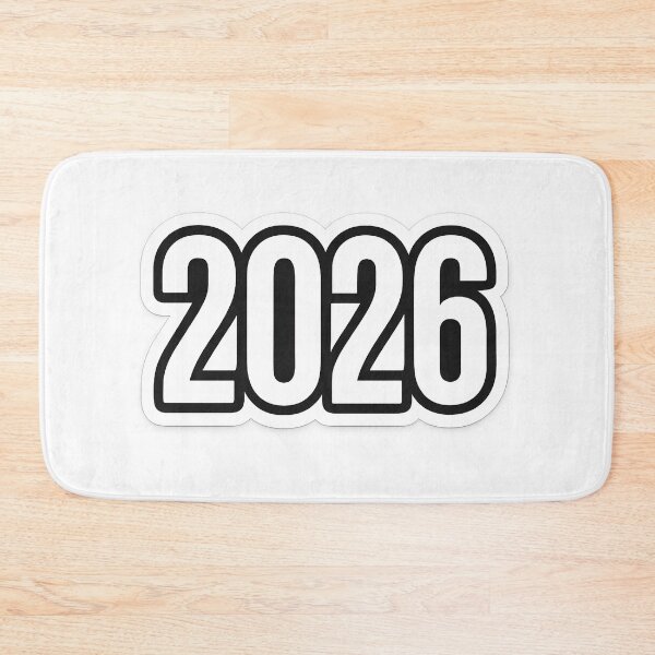 Item preview, Black and White 2026 New Year Sticker designed and sold by SassyArtistry.
