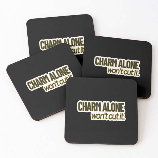 Item preview, High Value Humor – Charm Alone Won’t Cut It – Gift for Confident Women – Modern Typography • Bold Statement Art designed and sold by JacobKAurumhead.