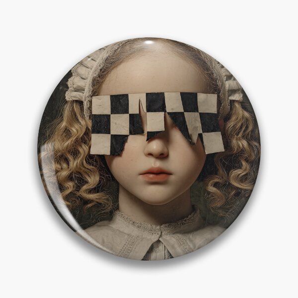 Item preview, Victorian Doll with Checkerboard Blindfold designed and sold by Shannon Hilson.