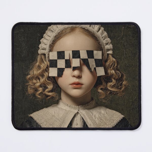 Item preview, Victorian Doll with Checkerboard Blindfold designed and sold by Shannon Hilson.