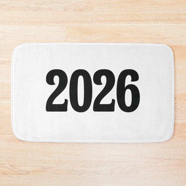 Item preview, Minimal Black 2026 New Year Sticker designed and sold by SassyArtistry.