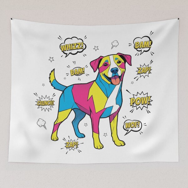 Item preview, Jack Russell Pop Art CRUNCH designed and sold by bsbd-action.