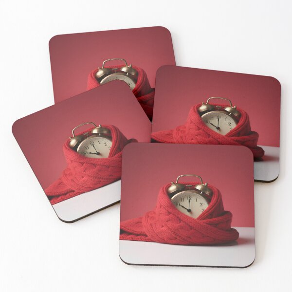 Item preview, Alarm Clock Wrapped in a Cozy Red Scarf designed and sold by homydesign.