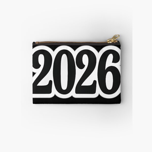Item preview, Black 2026 New Year Sticker with White Outline designed and sold by SassyArtistry.