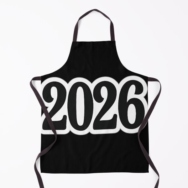 Item preview, Black 2026 New Year Sticker with White Outline designed and sold by SassyArtistry.