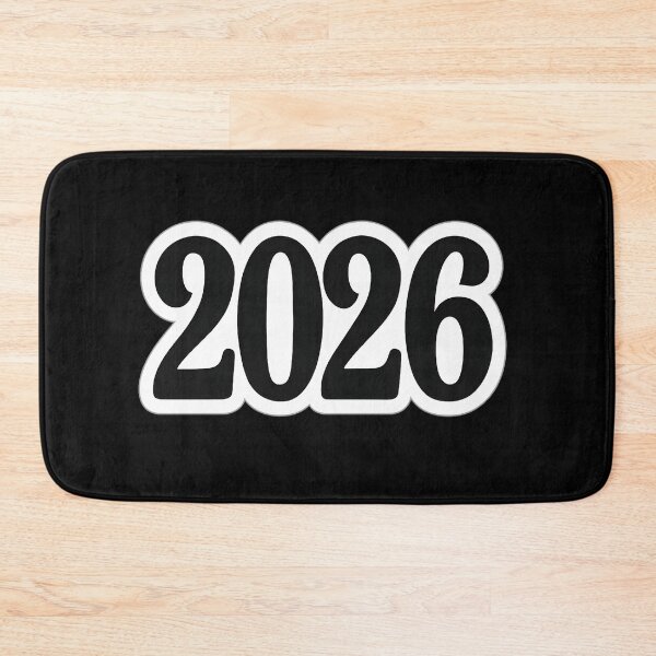 Item preview, Black 2026 New Year Sticker with White Outline designed and sold by SassyArtistry.