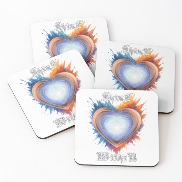 Item preview, Shine Within Colorful Heart designed and sold by KraftyDesignz.