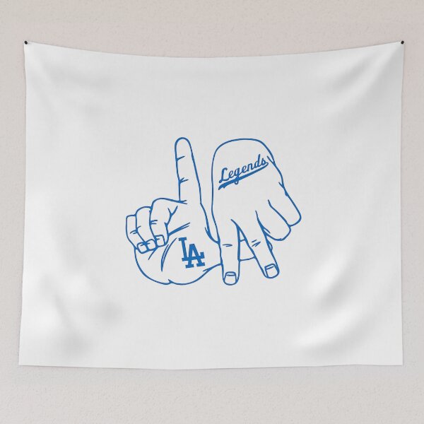 Item preview, LA Hand Sign Retro Baseball Fan designed and sold by TGonlinestore.