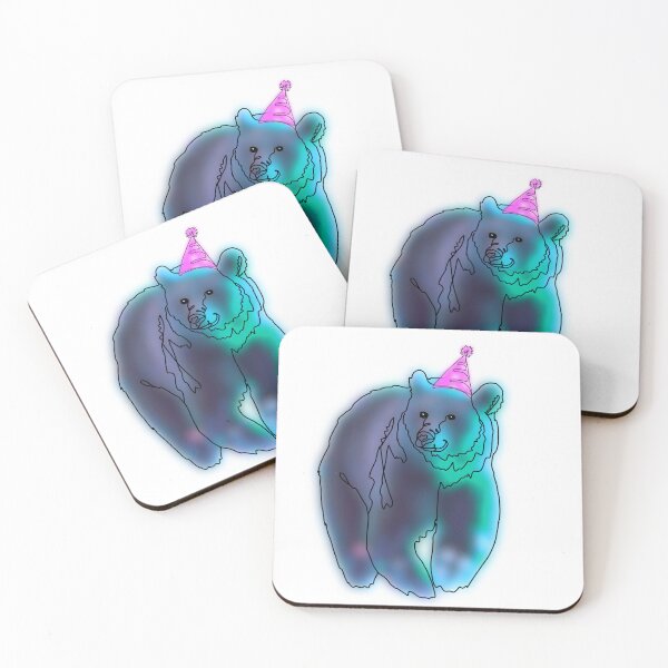 Item preview, Polar Bear with party hat - animalzinhats  designed and sold by Ashley’sAnimalz.