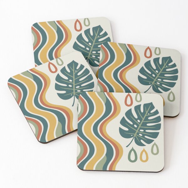 Item preview, Teal Sage Botanical Wavy Lines Art Print designed and sold by Searching ideas.