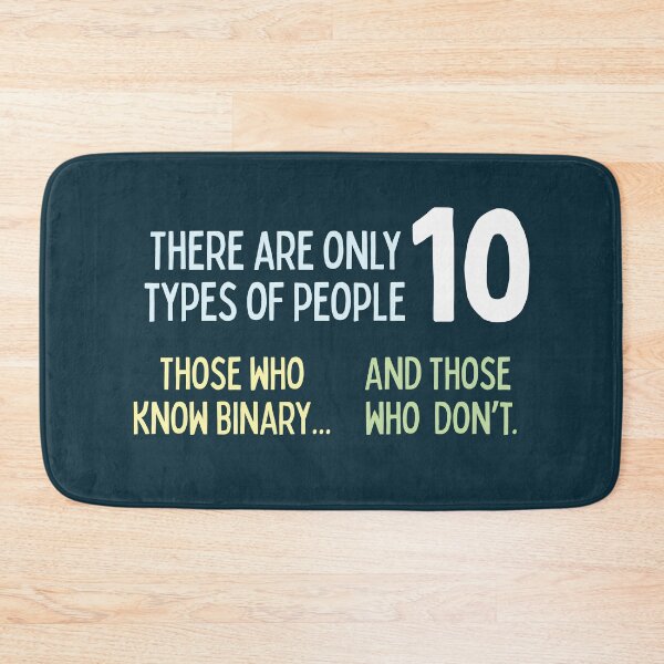 Item preview, 10 Types of People Binary Joke for Coders and Nerds designed and sold by shminoa.